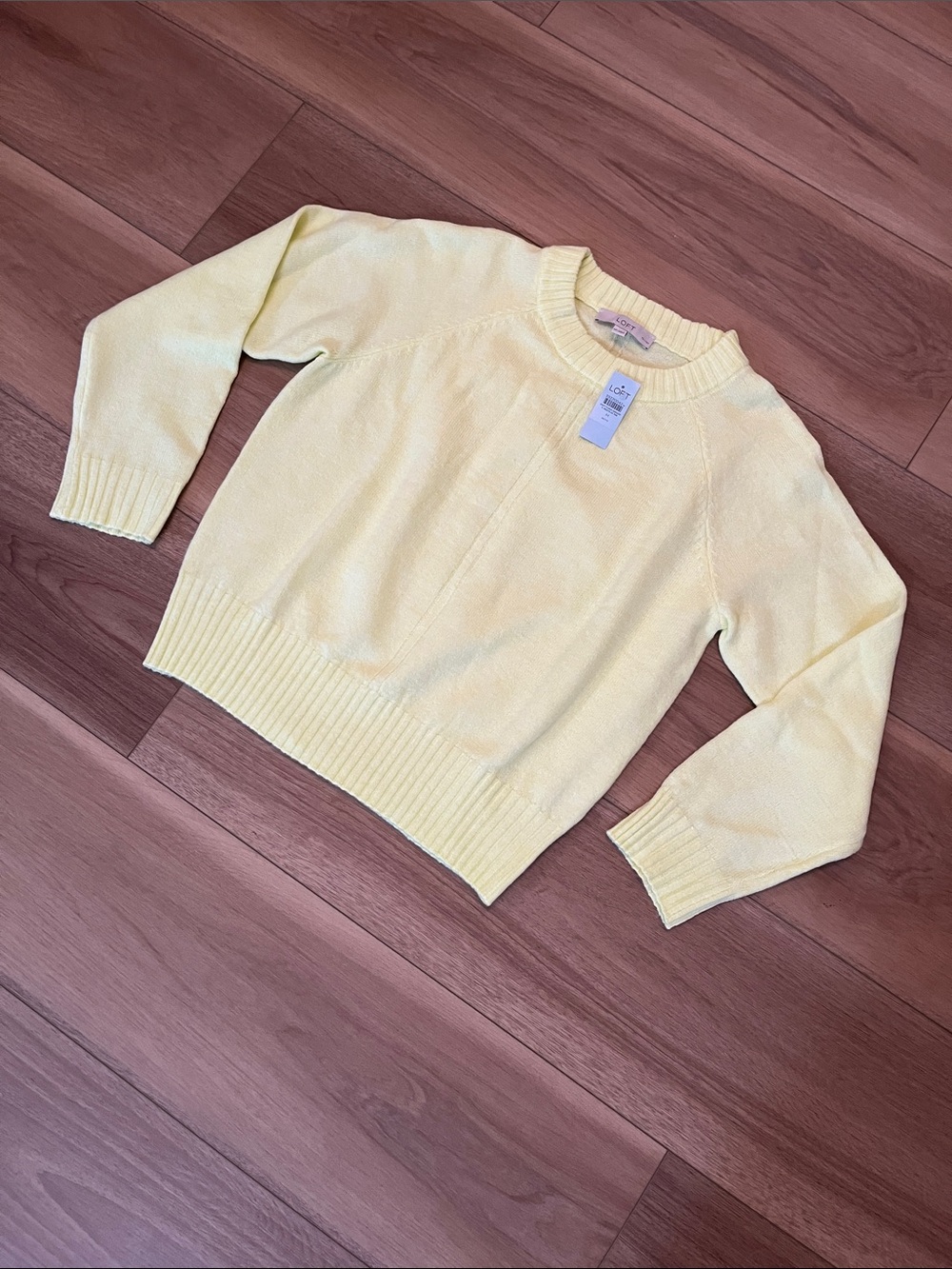 LOFT Seamed Raglan Sweater - Picture 1 of 4